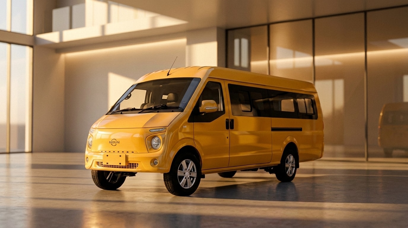 MOLIN 5.4M PURE ELECTRIC VAN in School Yellow